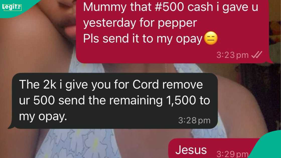 Lady Who Gave Her Mum N500 to Buy Pepper Demands Refund, Posts Epic Response She Got: “So Petty” Lady Who Gave Her Mum N500 to Buy Pepper Demands Refund, Posts Epic Response She Got: “So Petty”
