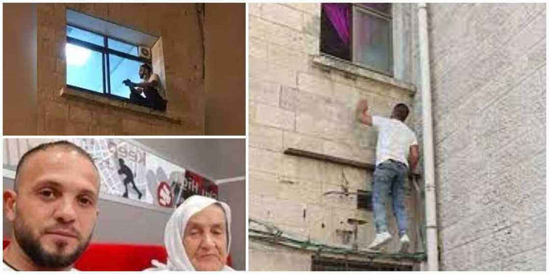Man who scaled two stories of hospital building every night to watch over his sick mum until she died Man who scaled two stories of hospital building every night to watch over his sick mum until she died