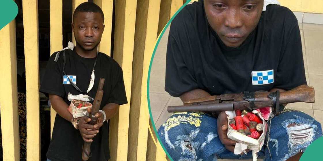 Police arrest man with locally made gun, 25 live cartridges in Lagos Police arrest man with locally made gun, 25 live cartridges in Lagos