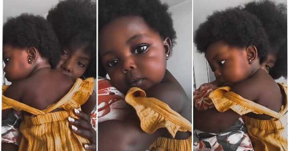 Cute mum and baby, melanin beauty Cute mum and baby, melanin beauty