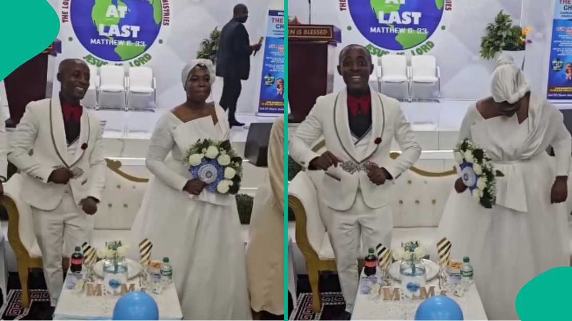 Reactions trail Lord's Chosen bride's outfit as she weds her husband, video emerges Reactions trail Lord's Chosen bride's outfit as she weds her husband, video emerges