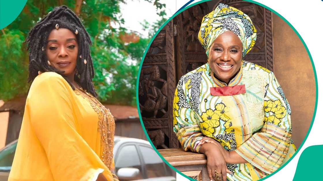 Rita Edochie and Joke Silva attract attention after spotting themselves at event Rita Edochie and Joke Silva attract attention after spotting themselves at event