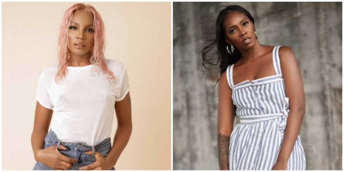 Photos of Seyi Shay and Tiwa Savage. Photos of Seyi Shay and Tiwa Savage.