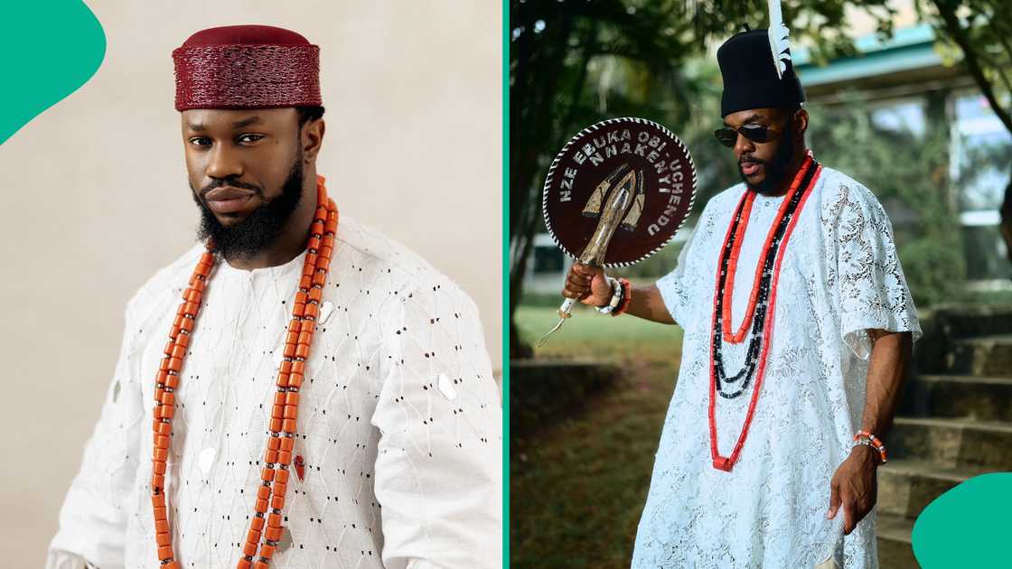 Stan Nze, Ebuka slay in Igbo cultural outfits Stan Nze, Ebuka slay in Igbo cultural outfits
