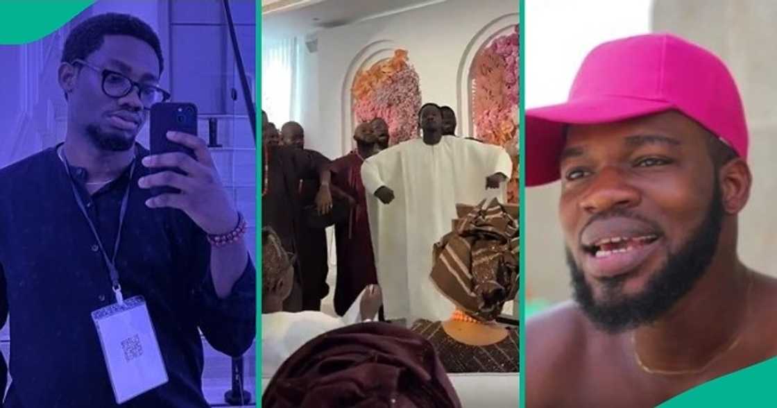 Man who saw a video of Broda Shaggi at Temi Otedola's wedding speaks.