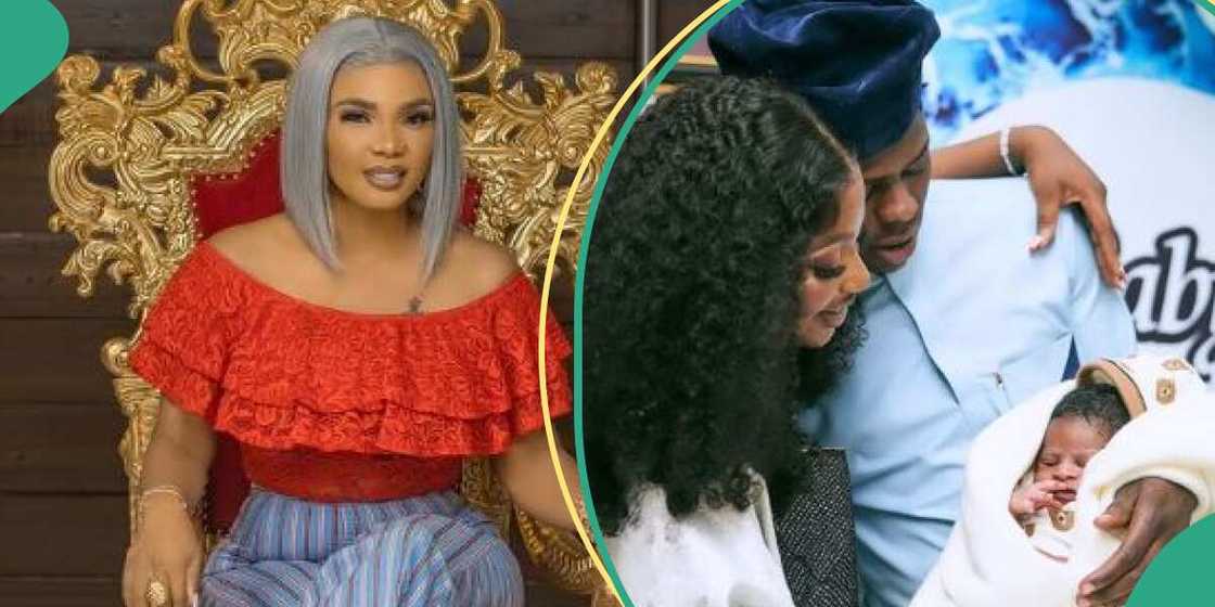 Actress Iyabo Ojo and late Mohbad with his family Actress Iyabo Ojo and late Mohbad with his family