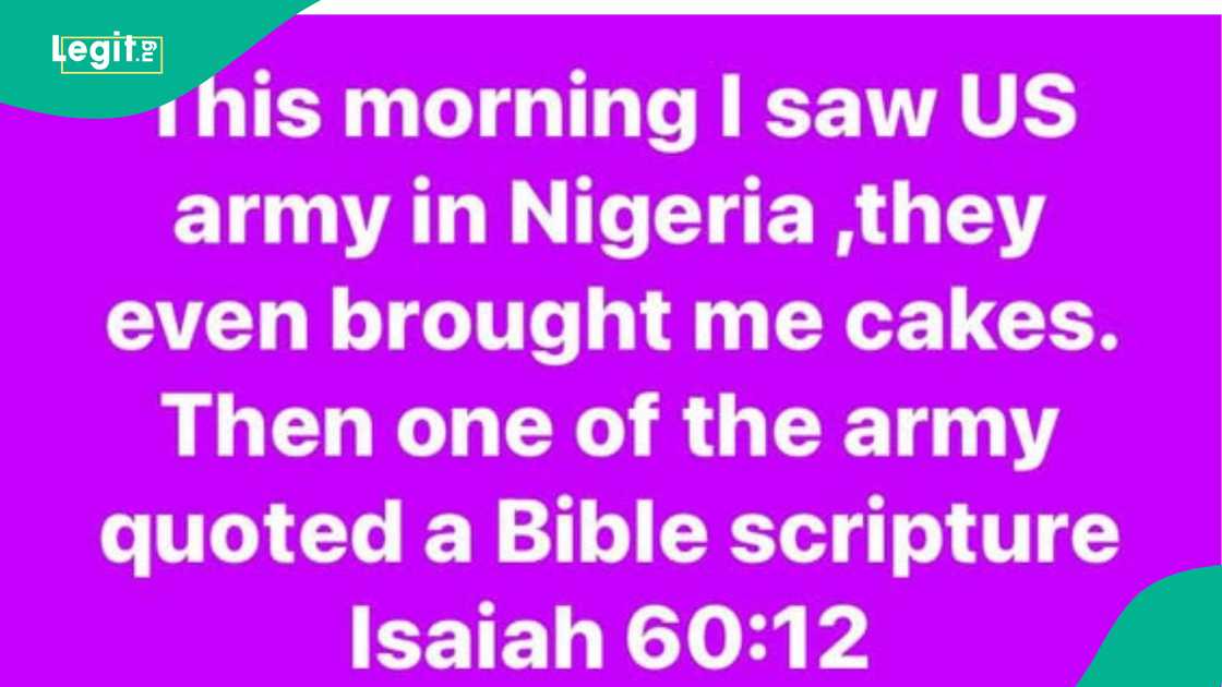 Nigerian woman shares vision she saw in 2020.