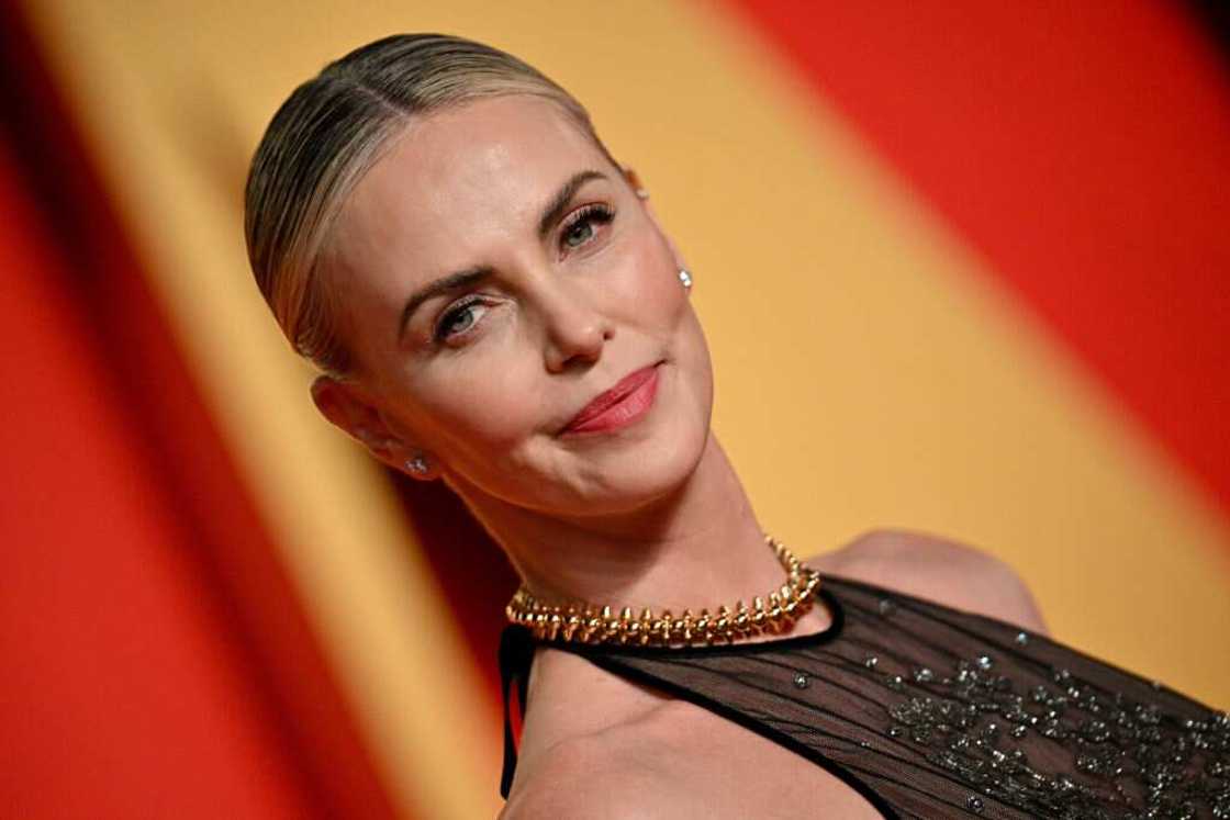 Charlize Theron attends the 2024 Vanity Fair Oscar Party