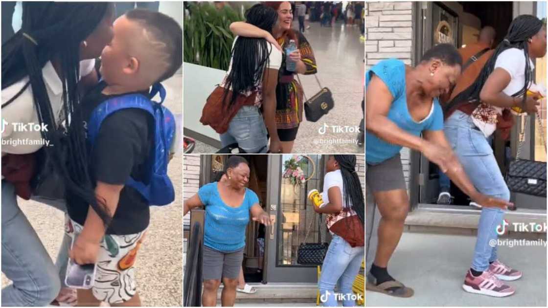 Lady returns from Canada after 12 years Lady returns from Canada after 12 years