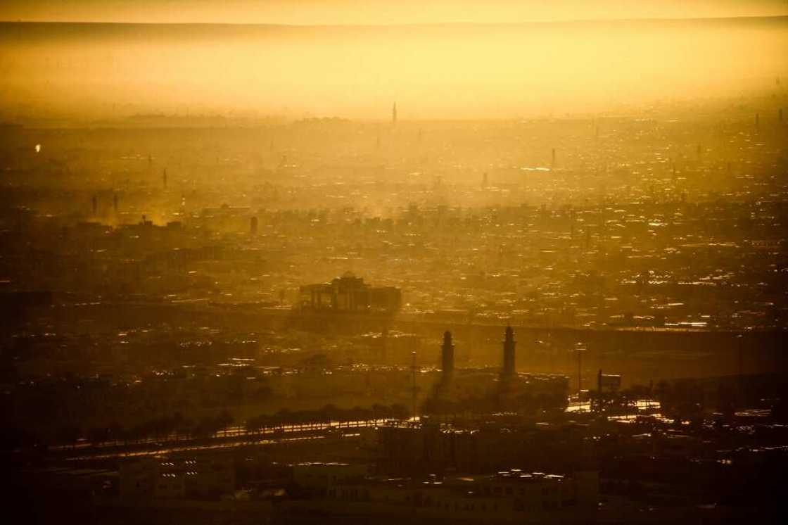 The Saudi capital Riyadh, where a new national airline was announced would be launched on Sunday, seen in this photograph from January 7, 2022 The Saudi capital Riyadh, where a new national airline was announced would be launched on Sunday, seen in this photograph from January 7, 2022