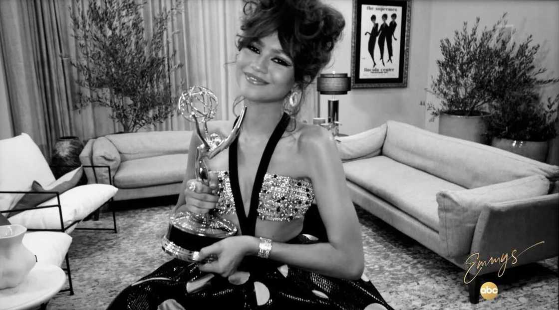 Zendaya becomes youngest Emmy winner for Lead Actress in drama Zendaya becomes youngest Emmy winner for Lead Actress in drama