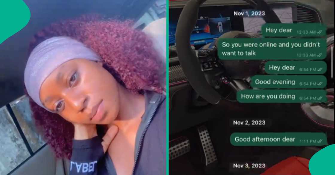 Lady shares messages she sent her boyfriend not knowing he was no more