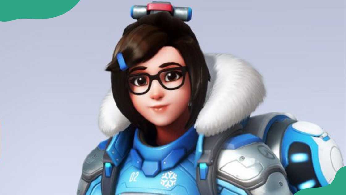 Mei fights bravely with ice powers.