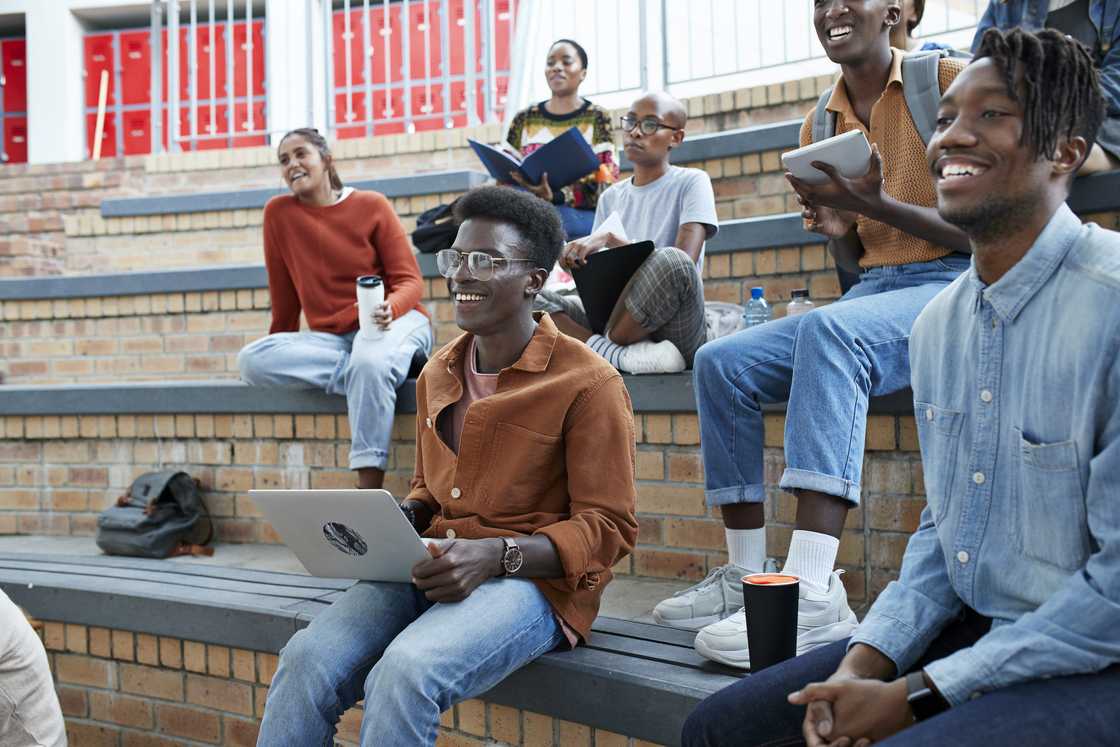 University students at their campus