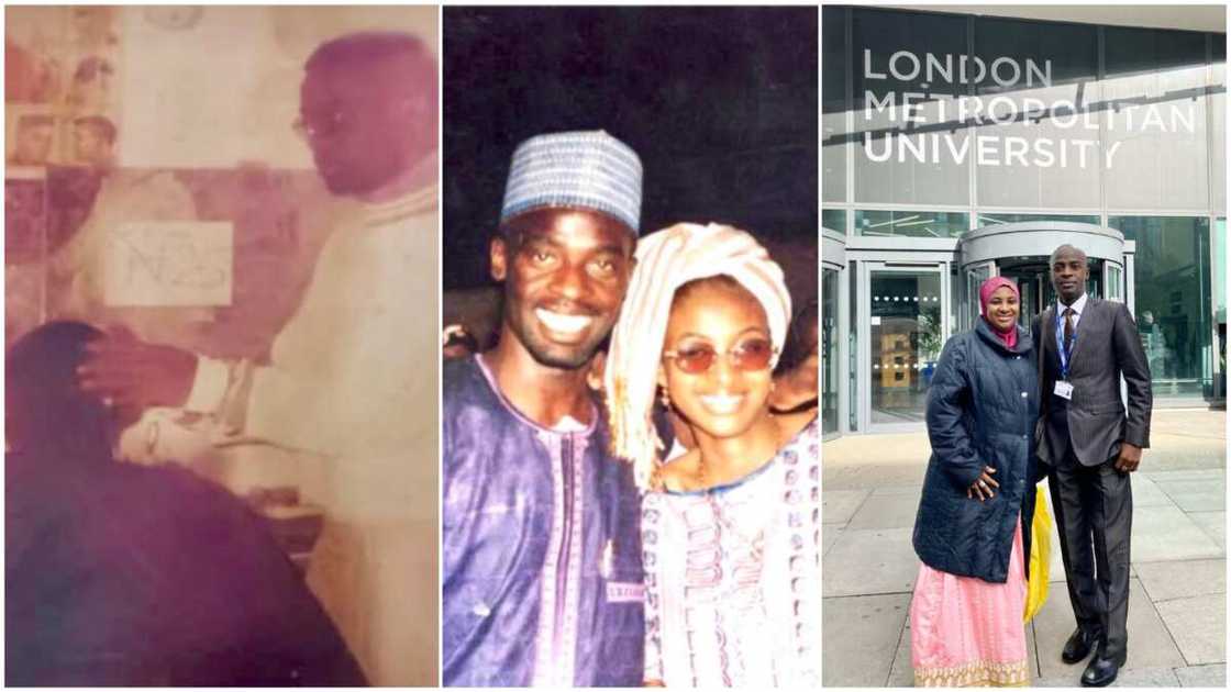 Photos of Nigerian man who was once a barber charging N25 go viral, he now has PhD from UK university Photos of Nigerian man who was once a barber charging N25 go viral, he now has PhD from UK university