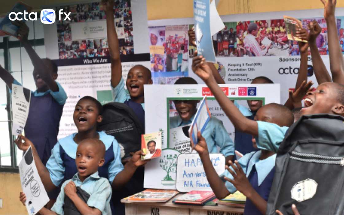 OctaFX and KIR Foundation team up to set up reading corners all across Nigeria OctaFX and KIR Foundation team up to set up reading corners all across Nigeria
