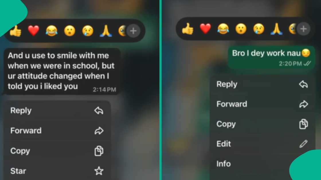 Lady causes stir as she shares her chats with former lecturer obsessed with her Lady causes stir as she shares her chats with former lecturer obsessed with her