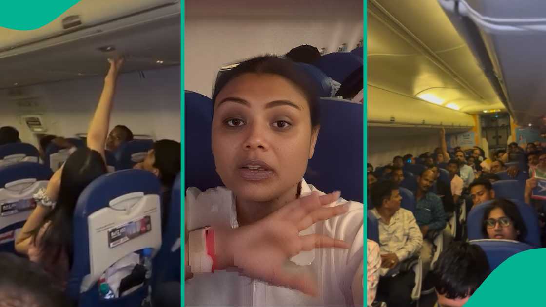 Lady cries out, shares video of her and other passengers stuck in Air India flight for 5 hours without AC Lady cries out, shares video of her and other passengers stuck in Air India flight for 5 hours without AC