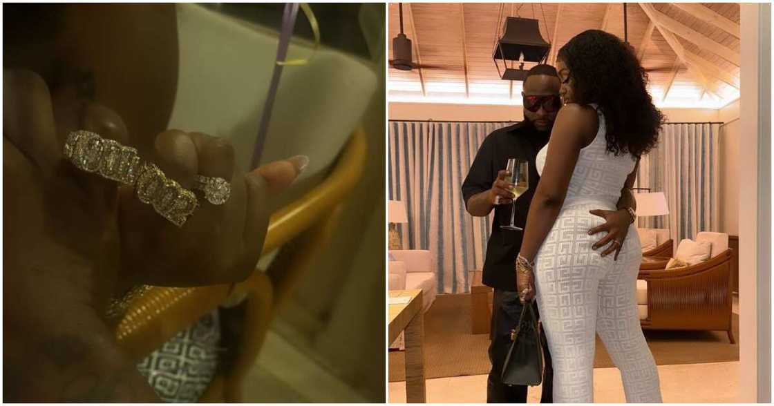 Davido and Chioma get new diamond rings Davido and Chioma get new diamond rings