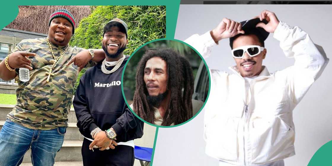 Davido takes YG Marley to Cubana Chiefpriest’s restaurant