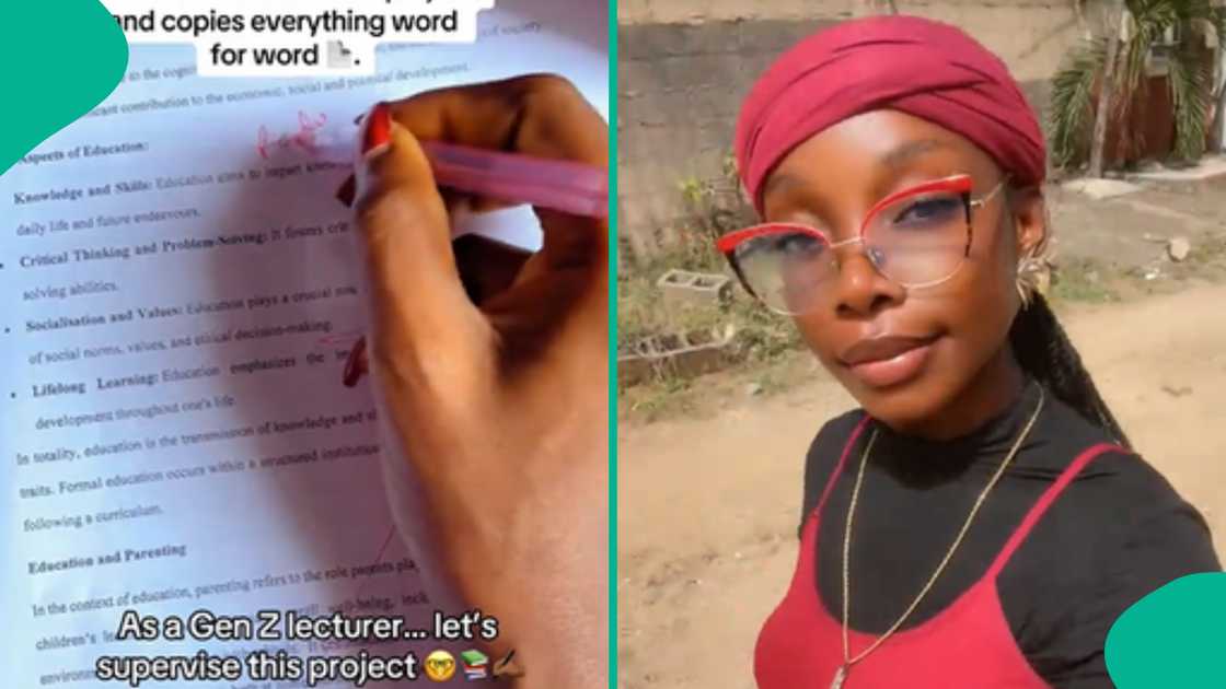 Nigerian lecturer, AI in school, student penalised, ChatGPT, project assessment, academic integrity, @shadesoflisa, Gen Z lecturer, schoolwork, AI misuse, social media reactions