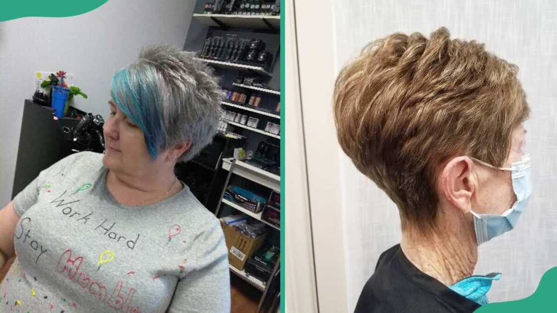 Pixie with side-swept bangs Pixie with side-swept bangs