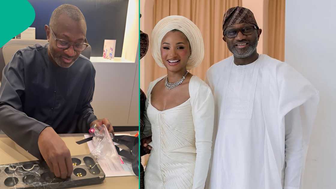 Temi Otedola sends Ayo game to her father Femi as birthday gift.