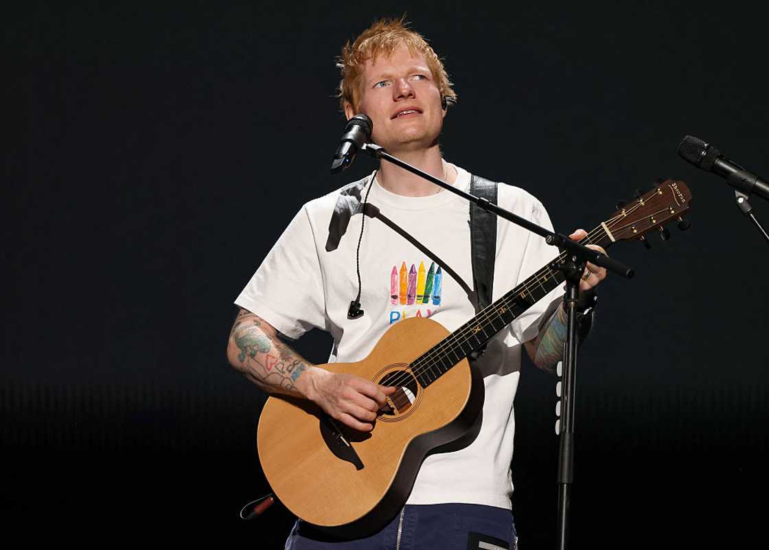 Ed Sheeran performs at the 2025 iHeartRadio Music Festival