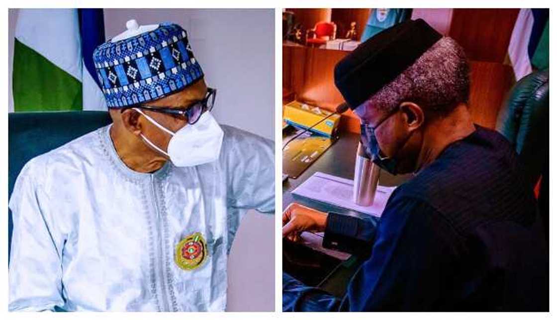 Buhari attends FEC meeting virtually from Daura Buhari attends FEC meeting virtually from Daura
