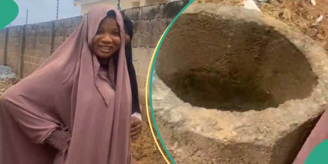 Muslim lady shares video of ram inside well