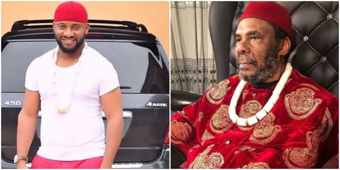 Yul Edochie and dad Yul Edochie and dad