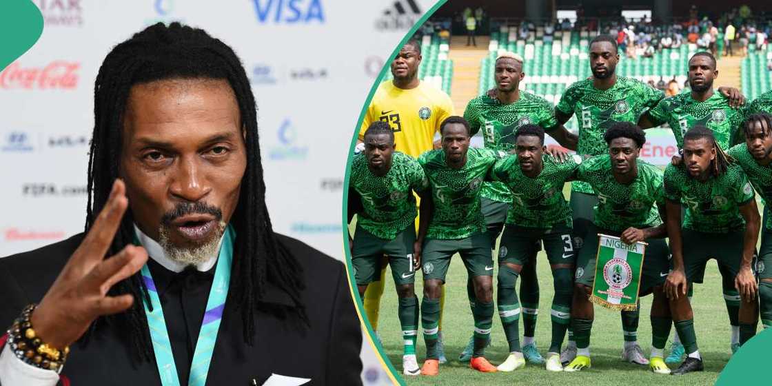 Rigobert Song said his team was the better side in the encounter against the Super Eagles Rigobert Song said his team was the better side in the encounter against the Super Eagles