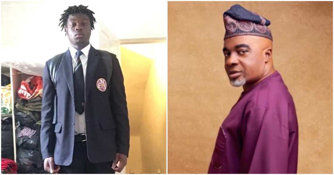 Actor Olaiye Igwe and his last son Fuad Actor Olaiye Igwe and his last son Fuad