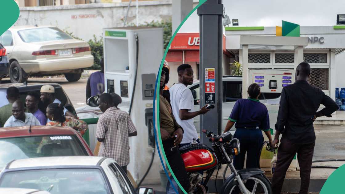 Petrol prices at petrol stations