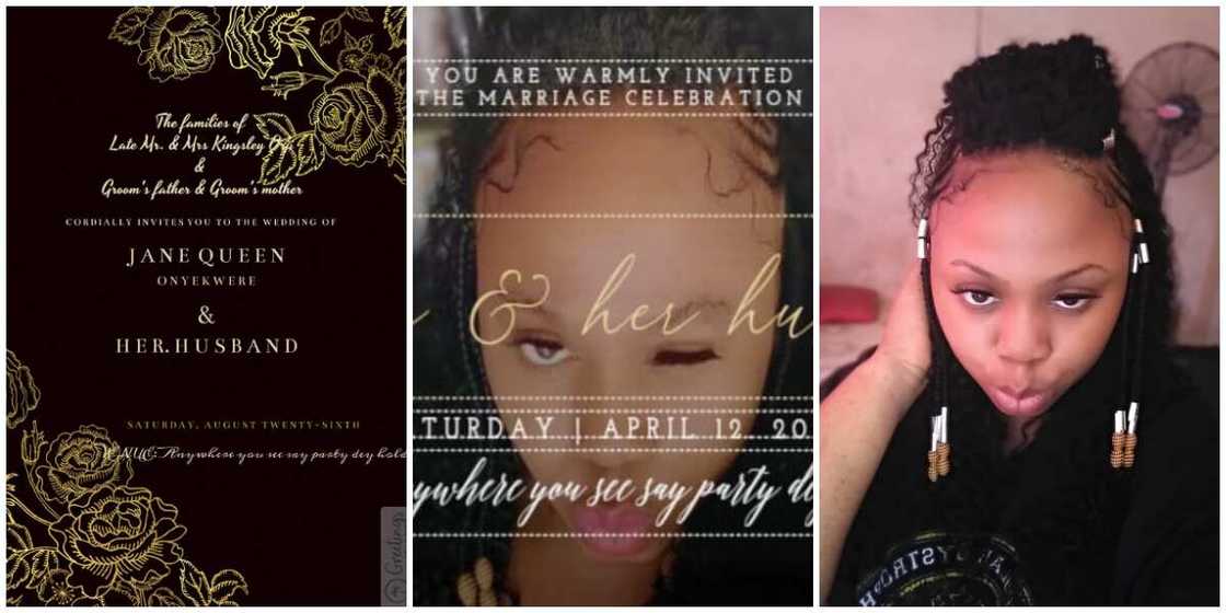 I am Ready: Nigerian Lady Fixes Date for Her Wedding Without a Groom, Shares Invitation Poster, Many React I am Ready: Nigerian Lady Fixes Date for Her Wedding Without a Groom, Shares Invitation Poster, Many React