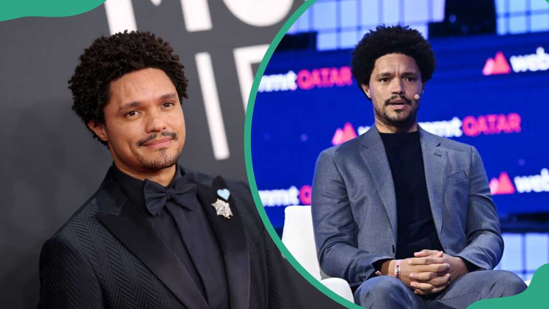 Trevor Noah during the 67th Annual Grammy Awards (L).
Trevor Noah during the opening night of Web Summit Qatar 2024 (R). Trevor Noah during the 67th Annual Grammy Awards (L).
Trevor Noah during the opening night of Web Summit Qatar 2024 (R).