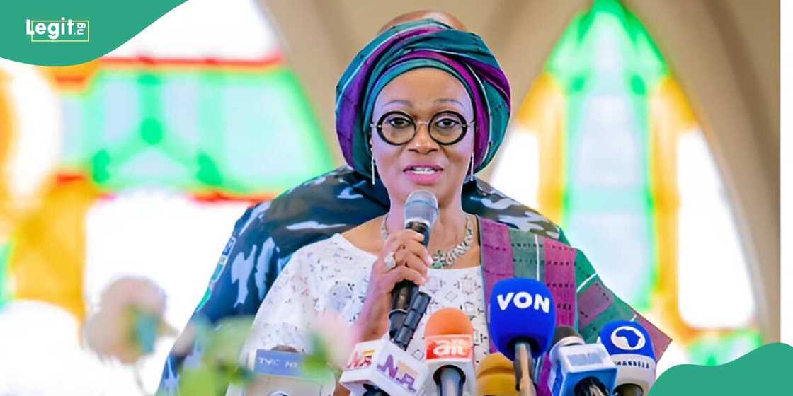 Oluremi Tinubu during a public address Oluremi Tinubu during a public address