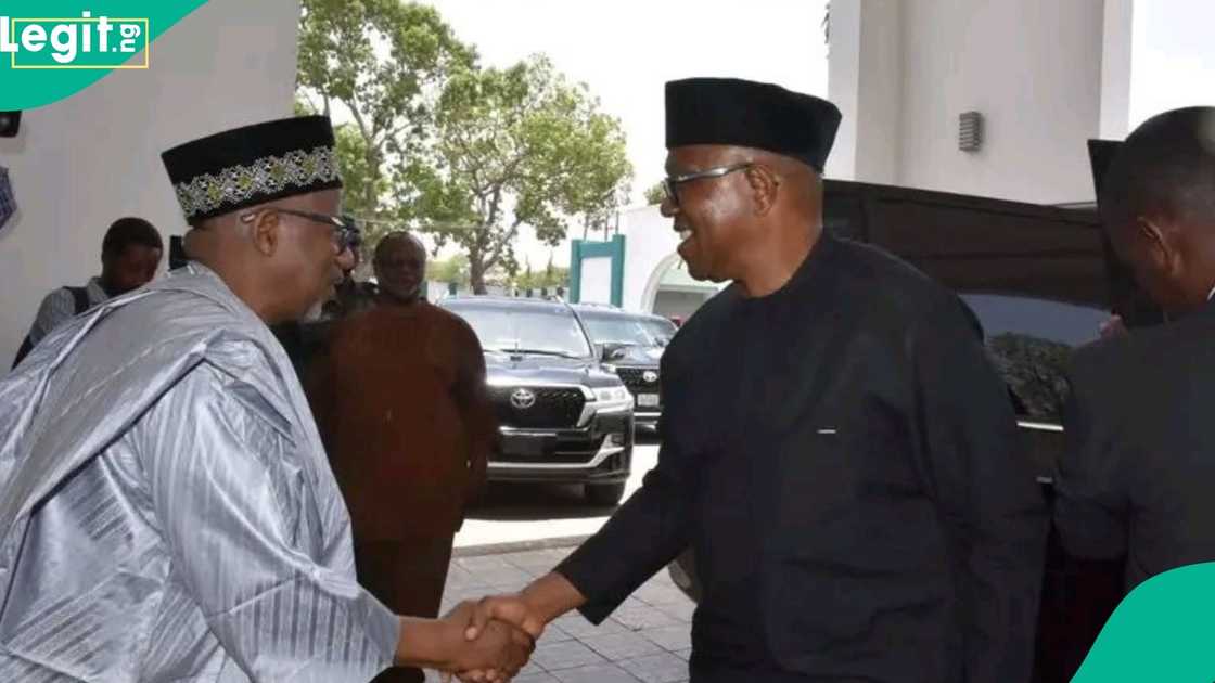 Peter Obi meets with Bala Mohammed at the Government House, with the agenda of their closed-door meeting remaining undisclosed.