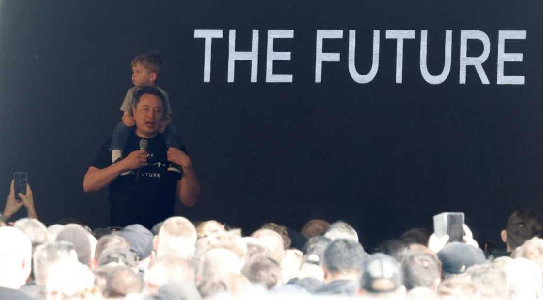 Elon Musk brought his son to the Tesla factory near Berlin that was hit by an arson attack Elon Musk brought his son to the Tesla factory near Berlin that was hit by an arson attack