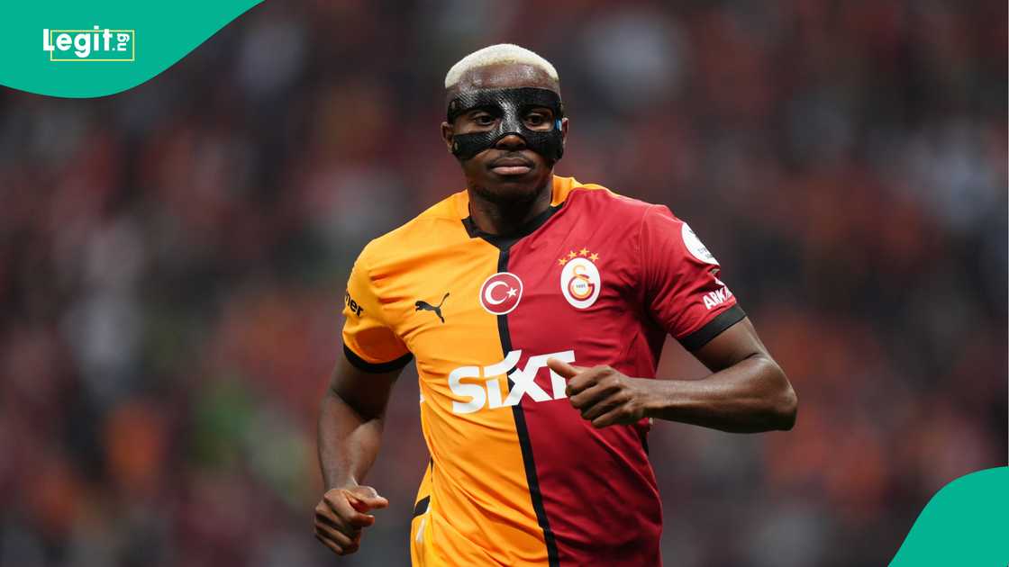 Victor Osimhen, Galatasaray, Istanbul Basaksehir, Rams Park, Istanbul, Turkiye, Super Lig. Victor Osimhen, Galatasaray, Istanbul Basaksehir, Rams Park, Istanbul, Turkiye, Super Lig.