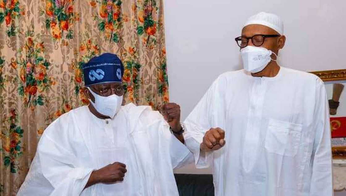 Muhmmadu Buhari tare da Bola Ahmed Tinubu