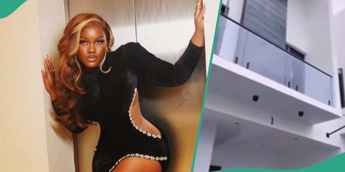 Interior of BBNaija' Cee C's N 120m seen online. Interior of BBNaija' Cee C's N 120m seen online.