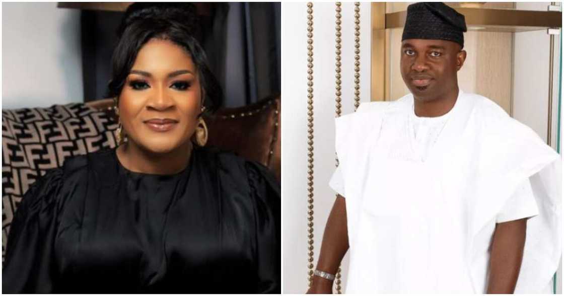 Mercy Aigbe's husband and his first wife Mercy Aigbe's husband and his first wife