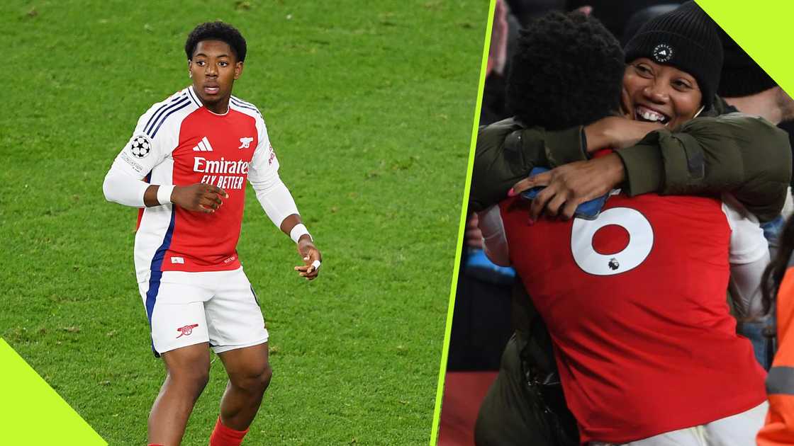 Myles Lewis-Skelly's mother Marcia is filled with unbridled joy as she watched her son debut for Arsenal in the Champions League. Myles Lewis-Skelly's mother Marcia is filled with unbridled joy as she watched her son debut for Arsenal in the Champions League.