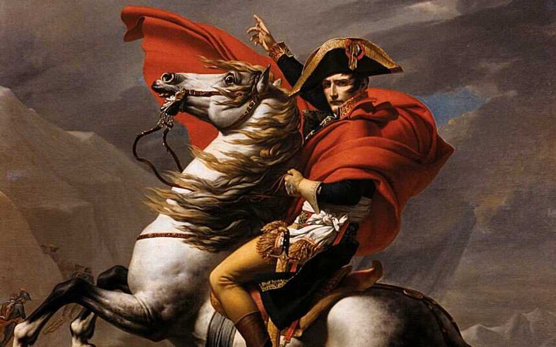 Napoleon on Horseback at the St. Bernard Pass Napoleon on Horseback at the St. Bernard Pass