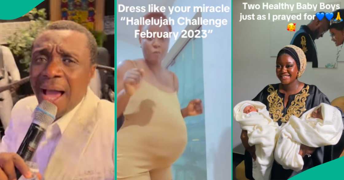 Nigerian Woman Who Wore Fake Baby Bump During Hallelujah Challenge Welcomes Twins, Shares Testimony Nigerian Woman Who Wore Fake Baby Bump During Hallelujah Challenge Welcomes Twins, Shares Testimony