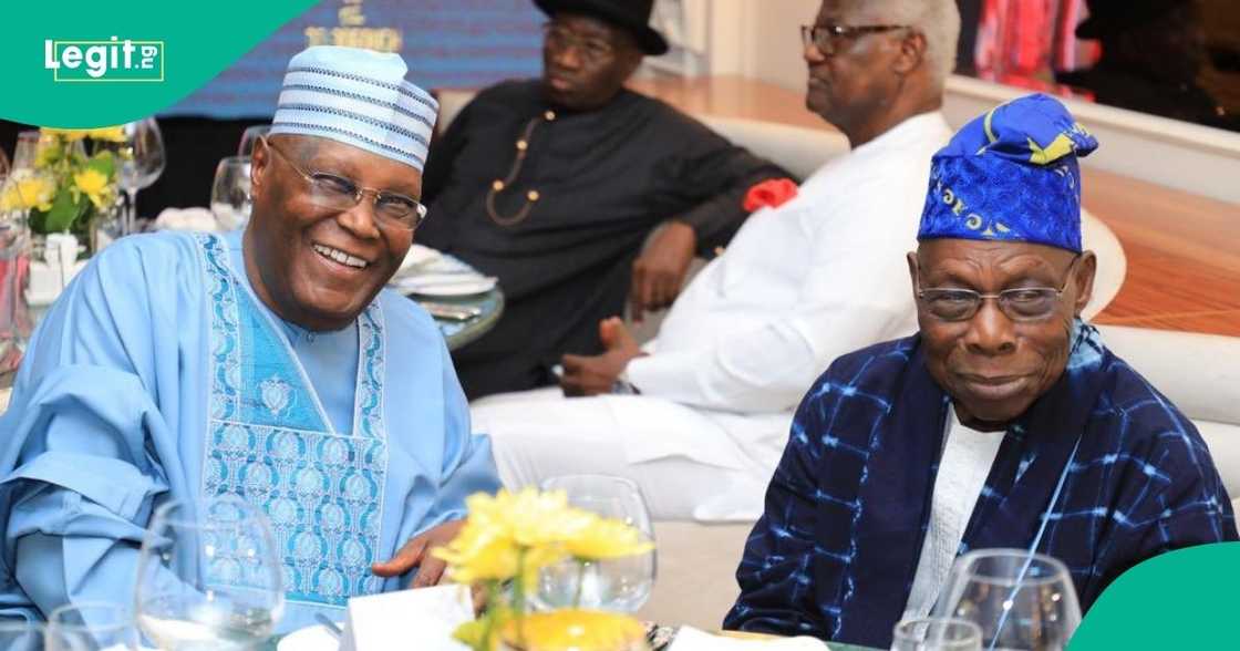 Jonathan, Atiku, and other top politicians joined Obasanjo for a dinner in Lagos.