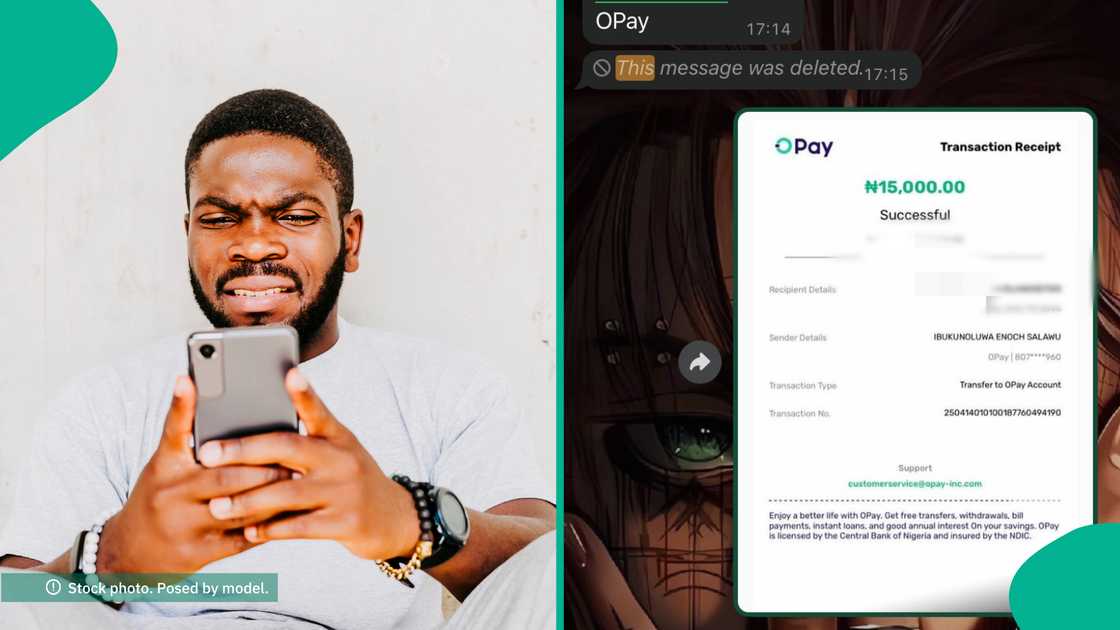 Man shares unexpected response after he sent lady N15k for medicine Man shares unexpected response after he sent lady N15k for medicine