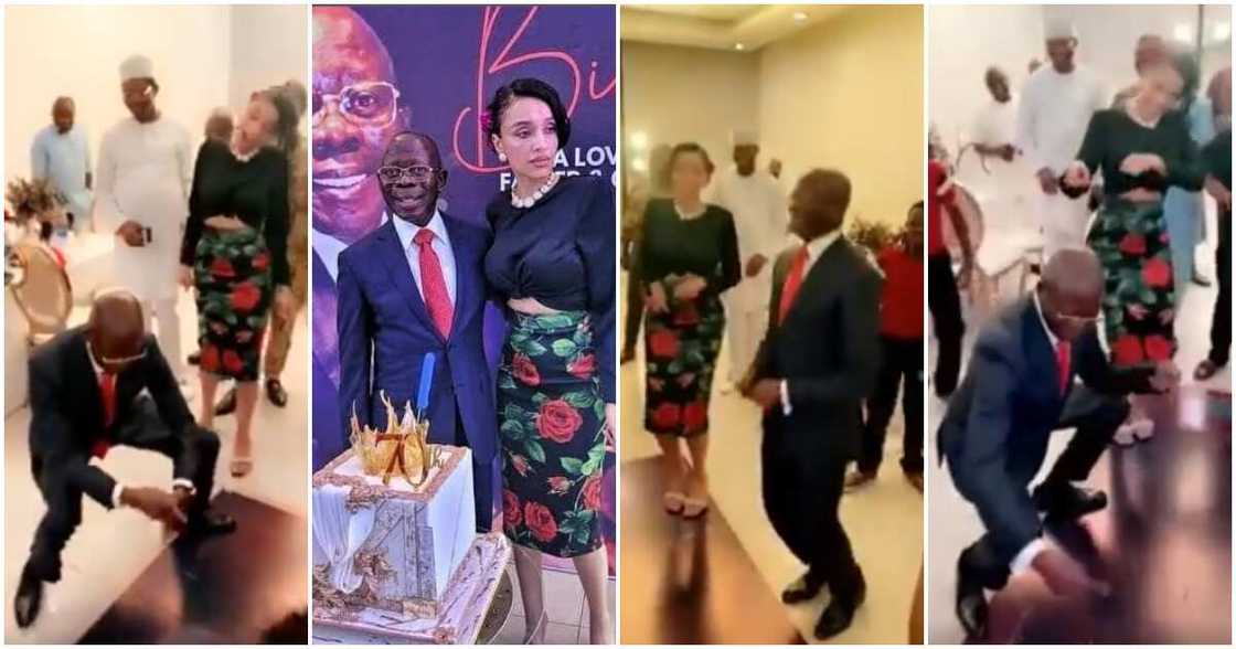 Adams Oshiomhole at 70th birthday party. Adams Oshiomhole at 70th birthday party.