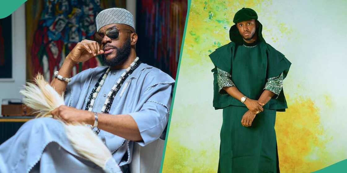 Ebuka and Chike wear stylish outfits